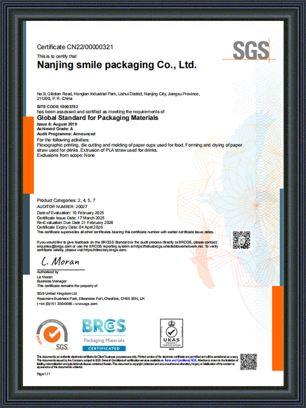 Certificado SGS