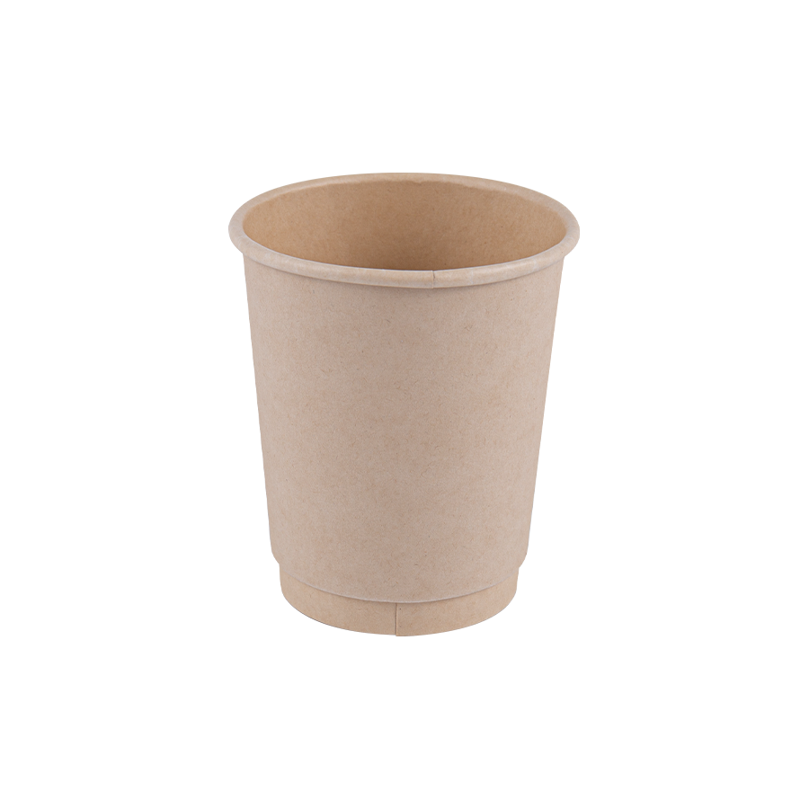 12oz （420ml) Vaso de papel de fibra de pulpa de bambú con recubrimiento de PLA