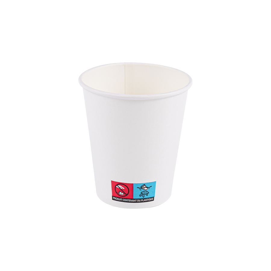 7.5 oz vaso desechable de papel de pared simple para máquinas expendedoras automáticas