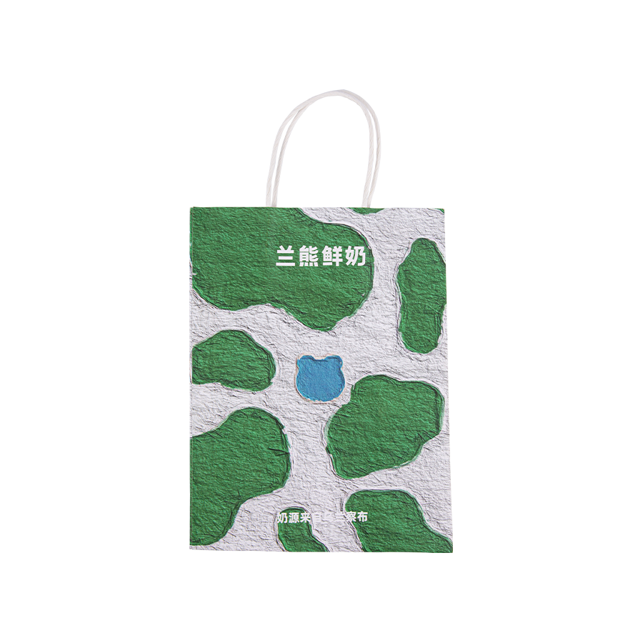Bolsa de apertura de apertura en forma de U grande con bolsa de papel kraft de cuerda redonda